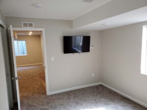 basement remodel - bedroom